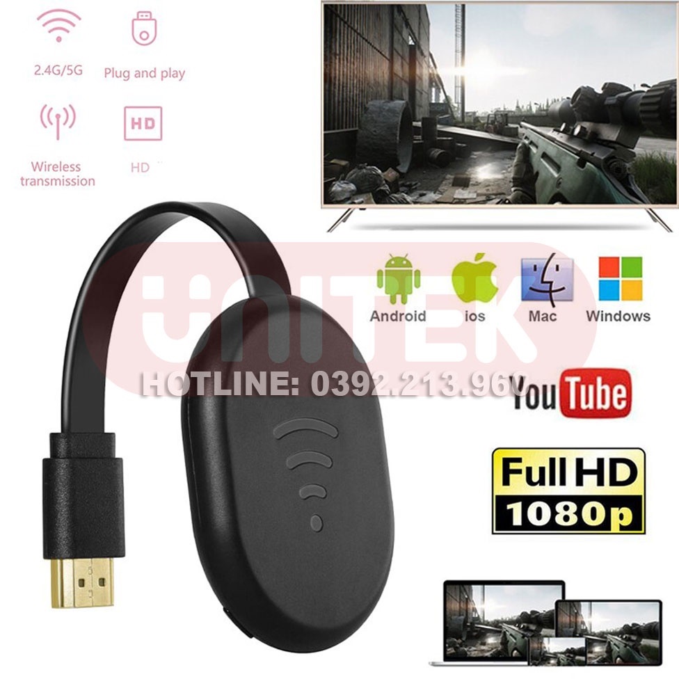Thiết Bị HDMI Không Dây Wireless E38: Kết Nối Điện Thoại Với TV - Thiết Bị HDMI Không Dây