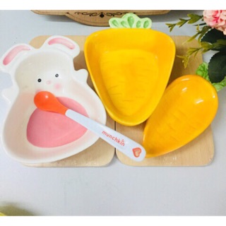 Bát ăn dặm sứ Hình Thỏ hoac Cà Rốt