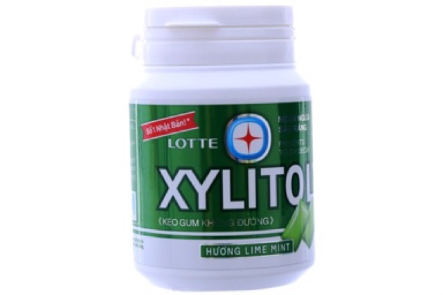 Kẹo Gum Không Đường Lotte Xylitol hũ 58g