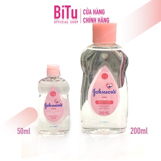 Dầu massage dưỡng ẩm em bé Johnsons Baby Oil 50ml - 200ml