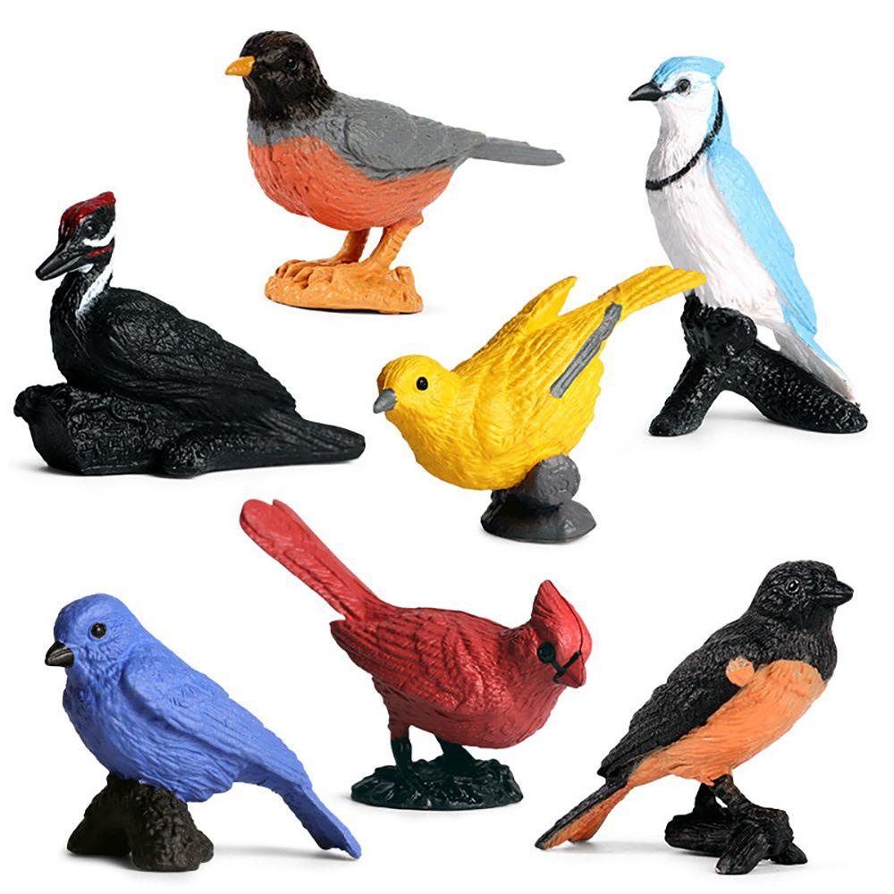Set 7 Đồ trang trí Chim Gõ Kiến Sống Động Trang Trí Sân Vườn