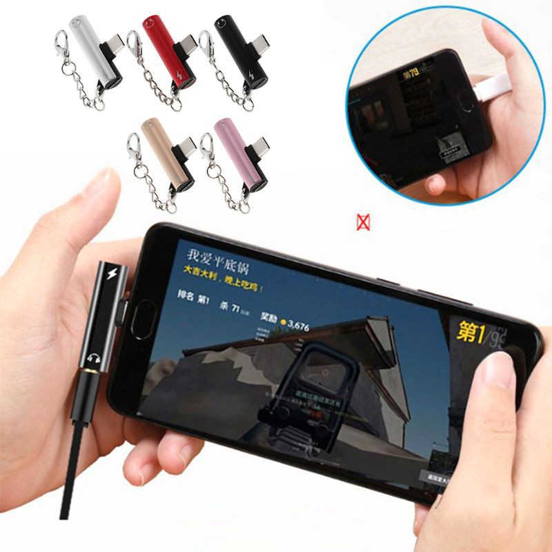 Cáp Chuyển Đổi Âm Thanh Type C Sang 3.5mm Cho Xiaomi 6 6x 8 Note3 Mix 2 Huawei Mate 10 P20