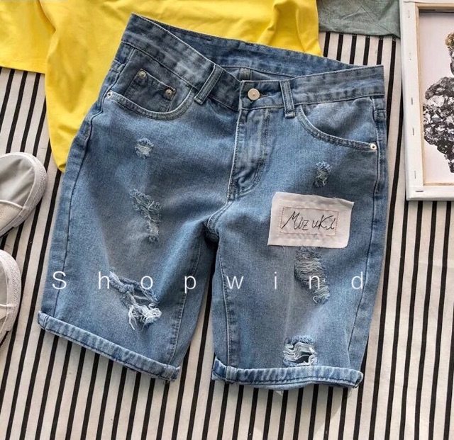 Quần Sort Jean Unisex Quảng Châu