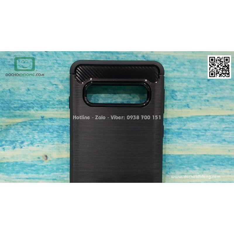 Ốp lưng Samsung S10 Likgus chống sốc vân kim loại