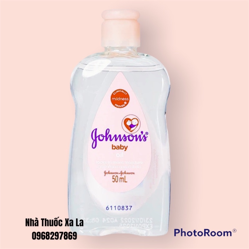 Dầu massage cho bé Johnson's Baby Oil 50ml, 200ml