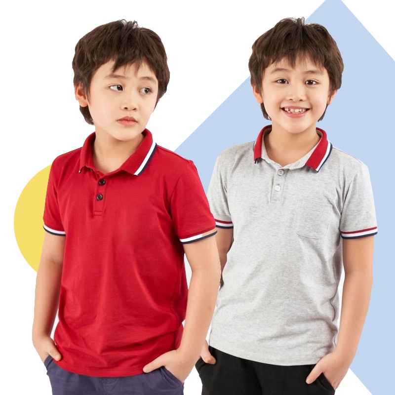 Áo thun phông polo cho bé trai, bé gái style Hàn Quốc Econice G. Size đại trẻ em 5, 6, 8, 10 tuổi