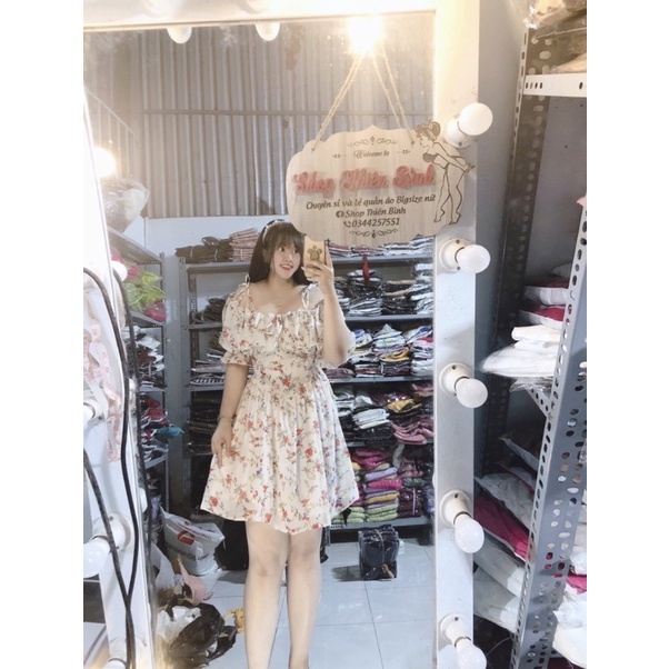 Bigsize 60-90kg By Thiên Bình)ĐẦM TRỄ VAI BÈO CÔNG CHÚA MINI