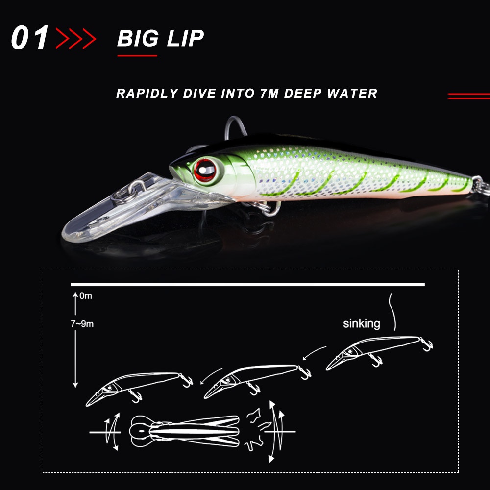 Mồi Giả Câu Cá 14cm/50g 18cm/98g NBL9093