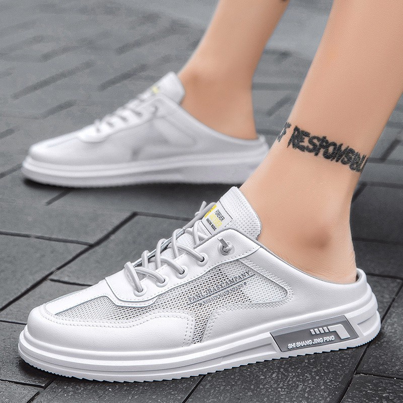 Giày lười phối lưới thoáng khí size 39-44 K60 phong cách cá tính thời trang mùa hè cho nam | BigBuy360 - bigbuy360.vn