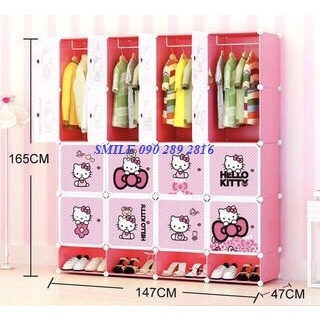 (BẢO HÀNH 1 NĂM) TỦ NHỰA LẮP GHÉP 16Ô LỚN VÀ  4Ô GIÀY ĐỰNG ĐỒ TIỆN LỢI SIZE 47CM