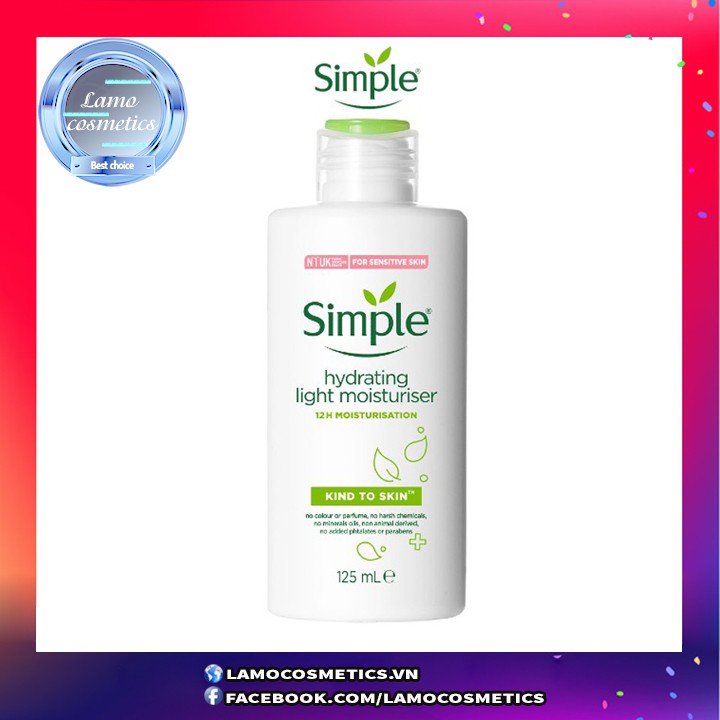 Sữa Dưỡng Da Simple Kind To Skin Hydrating Light Moisturiser