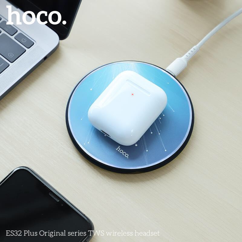 Tai nghe không dây bluetooth hOCO ES32 PLUS phiên bản cao cấp hỗ trợ định vị, đổi tên, sạc không dây