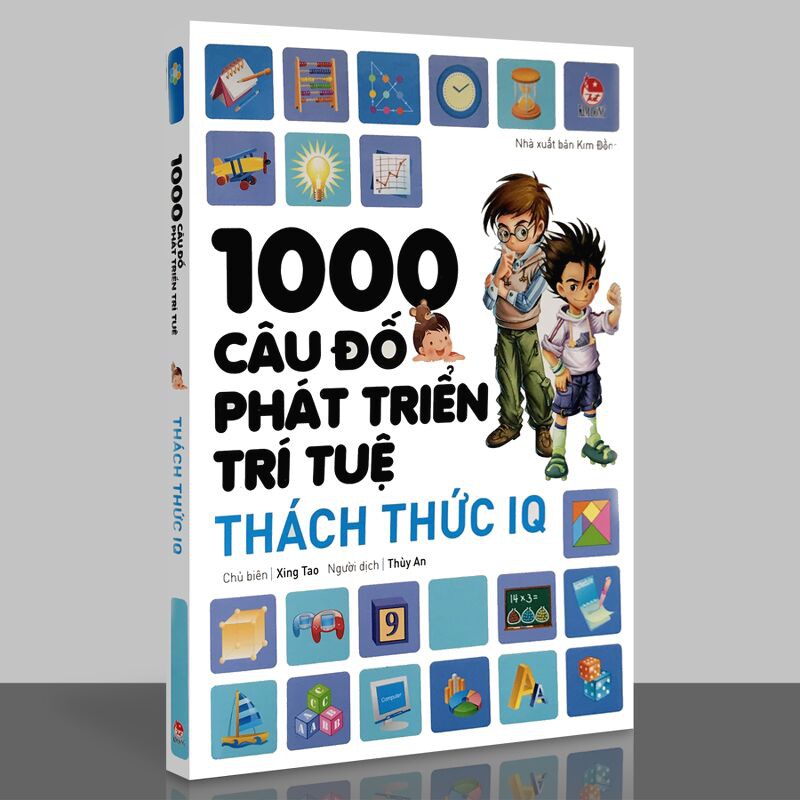 Sách - 1000 Câu Đố Phát Triển Trí Tuệ - Thách Thức IQ (6-15 tuổi)