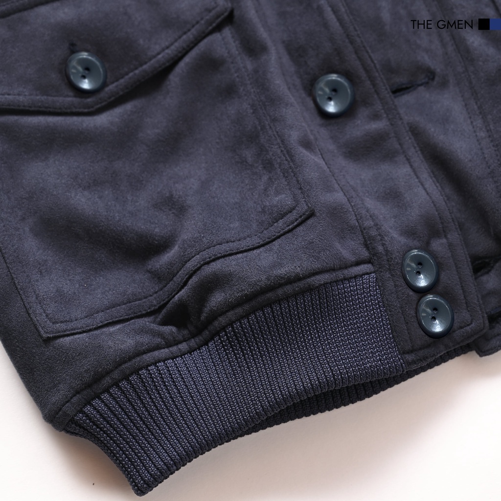 Áo khoác da lộn Suede Jacket Nam The GMEN thiết kế đơn giản chất liệu da lộn dày dặn