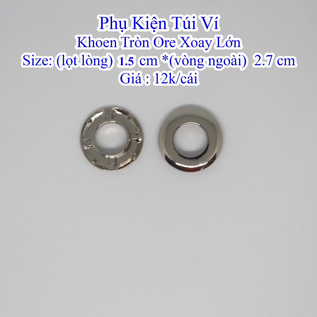 Khoen Tròn Ore Xoay lớn lọt lòng 1.5 cm (12k/cái)