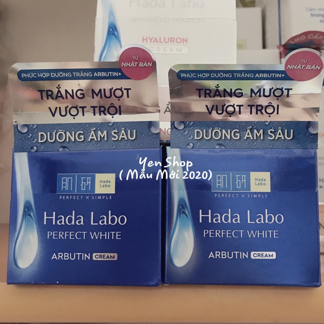 [ Mẫu Mới Nhất 2020] Kem dưỡng trắng - Hada Labo PERFECT WHITE 50g