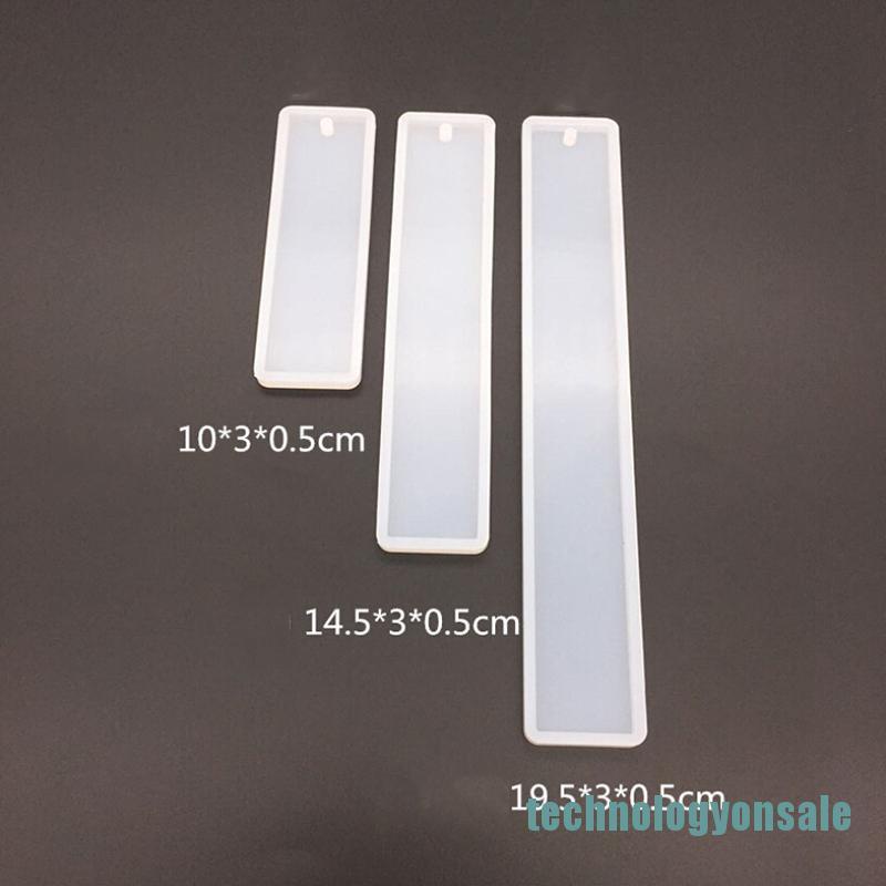 Bộ 3 Khuôn Silicone Đánh Dấu Sách Hình Chữ Nhật Tiện Dụng