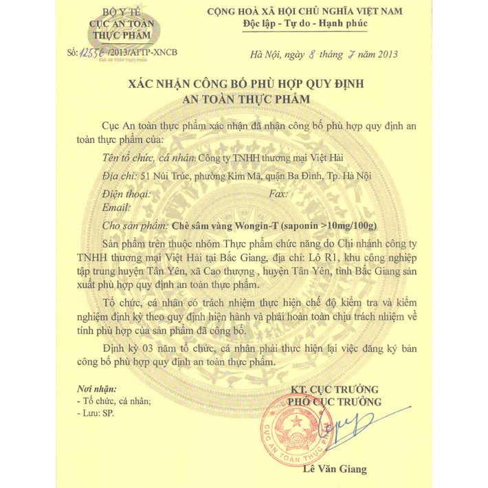 Trà sâm vàng Hàn quốc