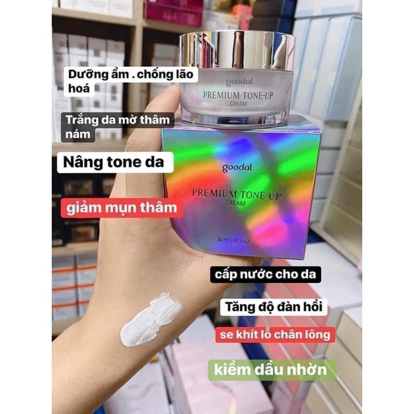 KEM ỐC SÊN DƯỠNG TRẮNG DA GOODAL PREMIUM SNAIL TONE UP CREAM HÀN QuỐc