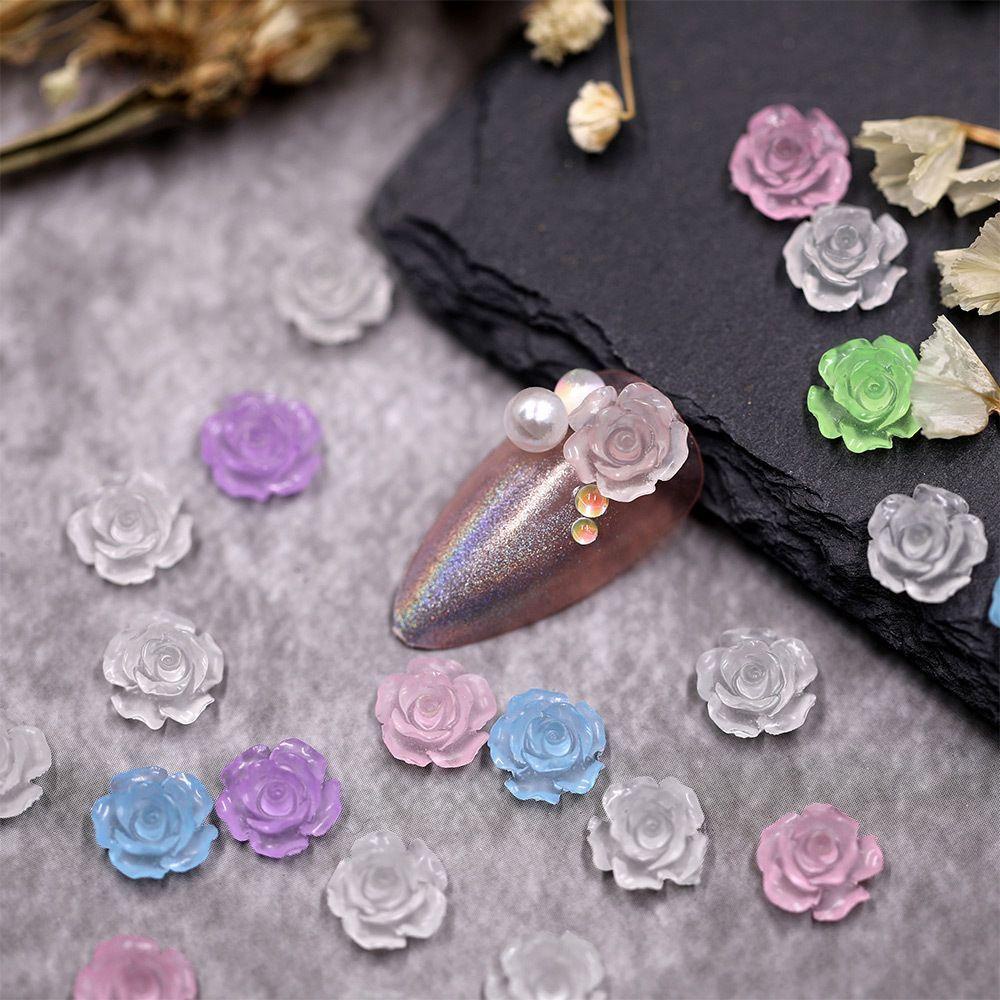 Set 100 Phụ Kiện Trang Trí Móng Tay Dạ Quang Bằng Nhựa Resin|Phụ Kiện Làm Móng DIY Chuyên Dụng