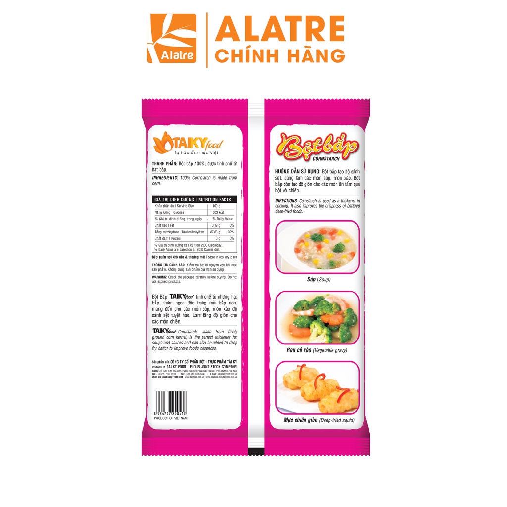 150g Bột Bắp  TÀI KÝ - Hàng Chính Hãng, Date Mới Nhất!