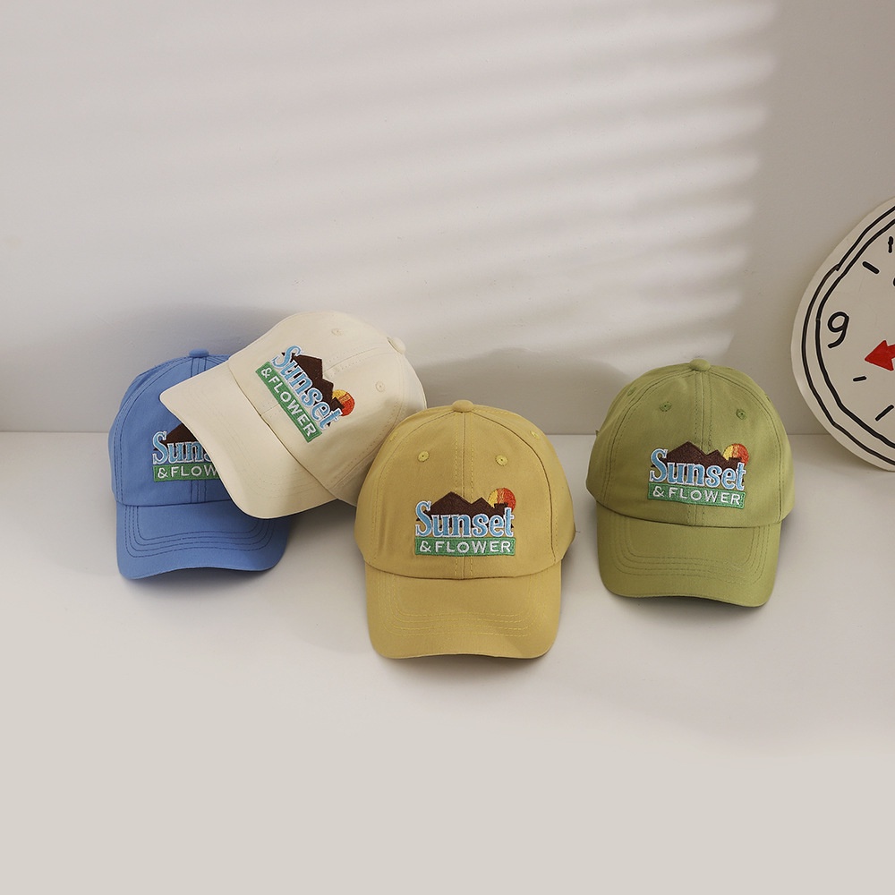 Nón Kết Thêu Chữ Nhiều Màu Sắc Phong Cách Hàn Quốc Thời Trang Đi Biển Cho Bé