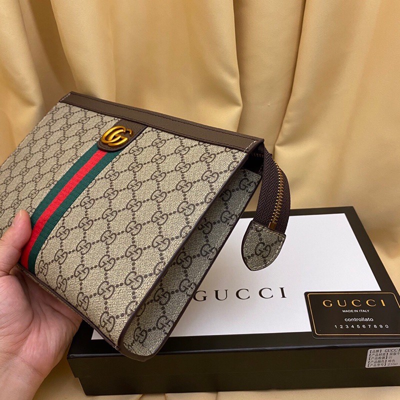 Bóp cầm tay nam cao cấp Gucci nhập khẩu Hàn Quốc new hot 2021