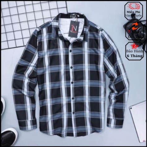 ÁO SƠ MI NAM SỌC PHONG CÁCH TÂN THỜI ĐẠI , CHẤT VẢI MỀM MẠI, THOÁNG MÁT Chely_fashion