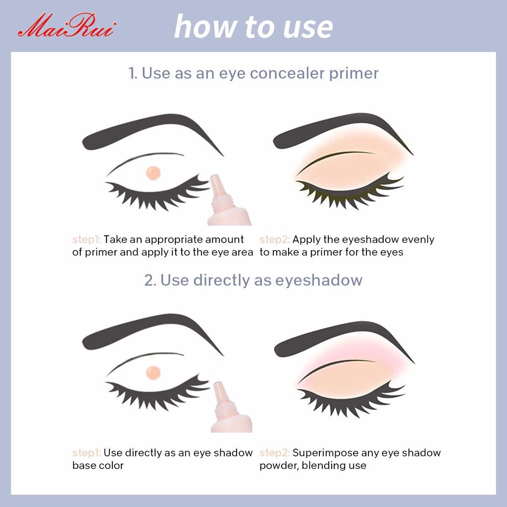 Kem Lót Trang Điểm Mắt/Mắt Che Khuyết Điểm Chống Thấm Nước Thương Hiệu Derol Gồm 6 Màu | BigBuy360 - bigbuy360.vn