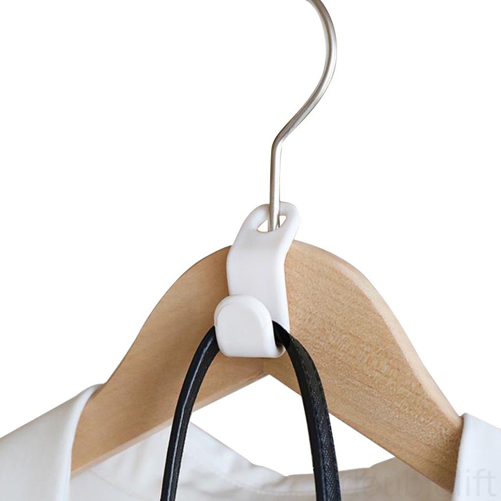 Set 6 Móc Nhựa Treo Quần Áo Nhiều Tầng Tiết Kiệm Không Gian