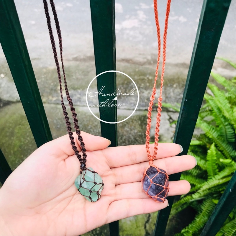 Dây chuyền bọc đá tự nhiên