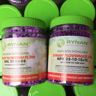Bộ đôi sản phẩm phân bón thông minh RyNan  dành cho phong lan - hộp 150gam