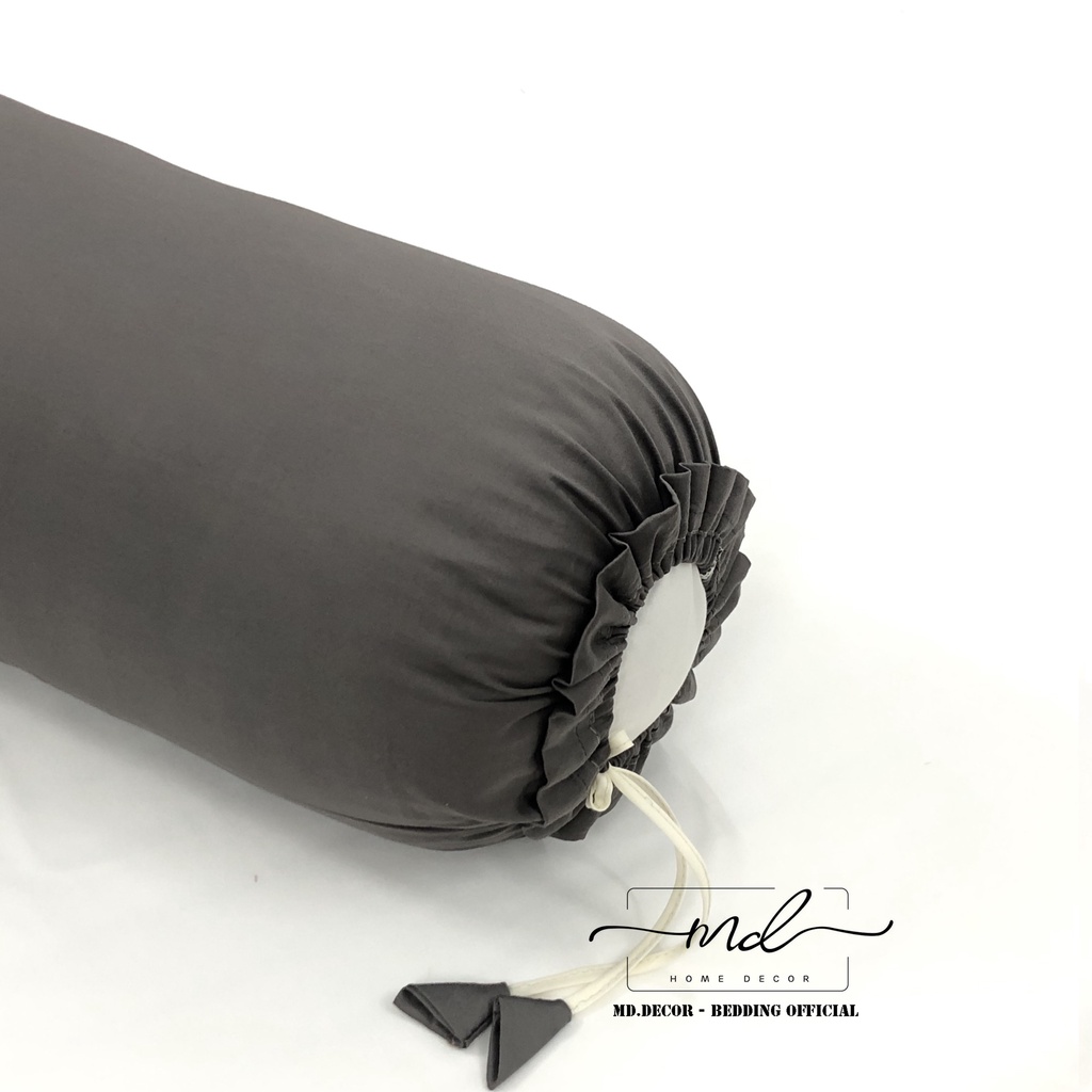 Vỏ gối ôm lụa tencel 40S MD.DECOR cao cấp kích thước 35cmx100cm trơn màu dễ phối