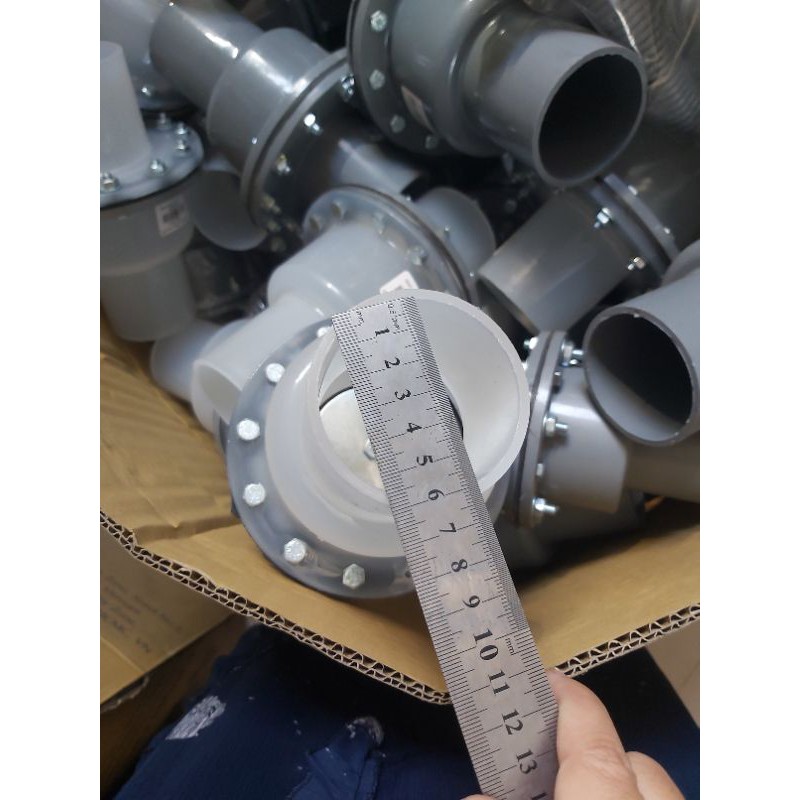 Luppe lưỡi gà  nhựa trắng/xám 60/60mm và 42/49mm