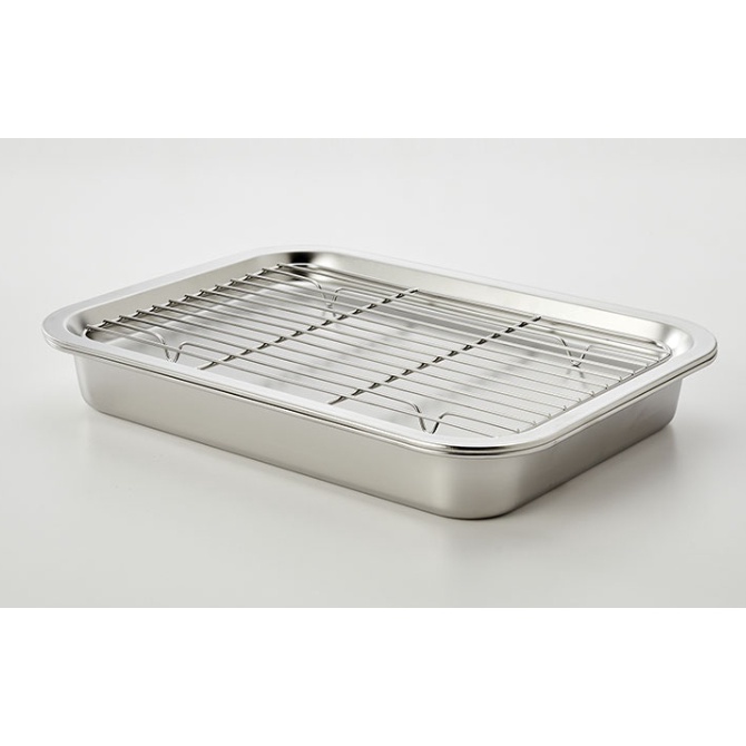Bộ khay inox đựng thức ăn hiện đại tiện dụng