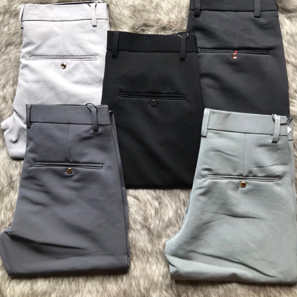 Quần Tây Hàn Quốc Vải Giản Ống Ôm là loại quần nam giá rẻ và chất lượng | BigBuy360 - bigbuy360.vn