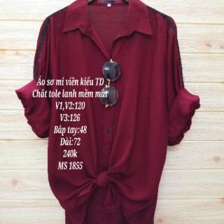 ÁO SƠ MI VIỀN KIỂU BIG SIZE
