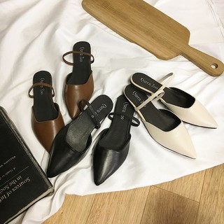 Dép nữ đế bệt mũi nhọn - 6328