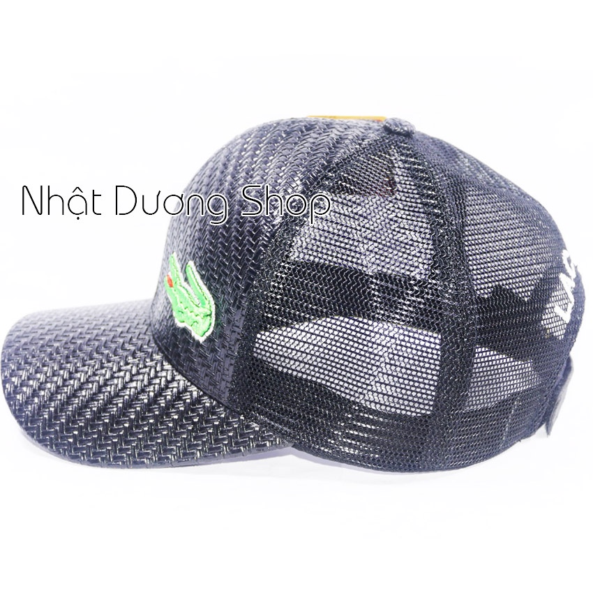 Nón kết lưới Da thêu họa tiết cá xấu, phong cách, Xịn sò cá tính thích hợp cho các bạn nam và nữ