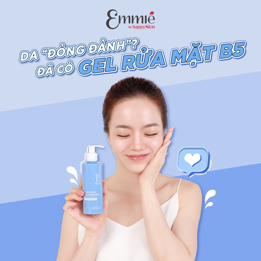 Emmié Gel rửa mặt Soothing &amp; Hydrating Derma Cleansing Gel 180ml