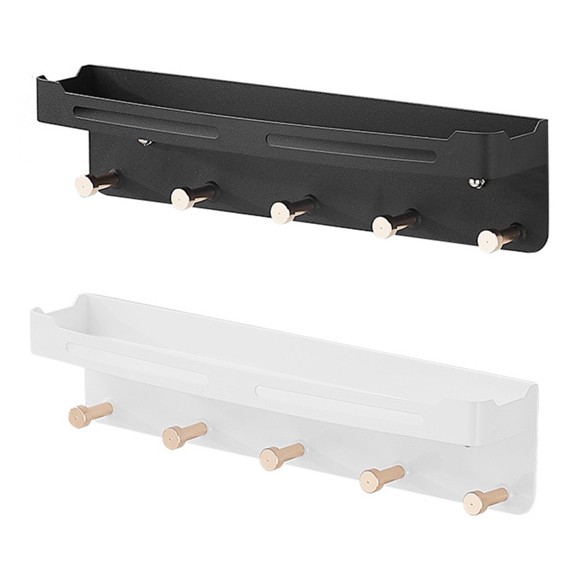 Giá Đỡ Để Dầu Gội Đầu Bằng Kim Loại Có Móc Treo Chìa Khóa Tiện Dụng