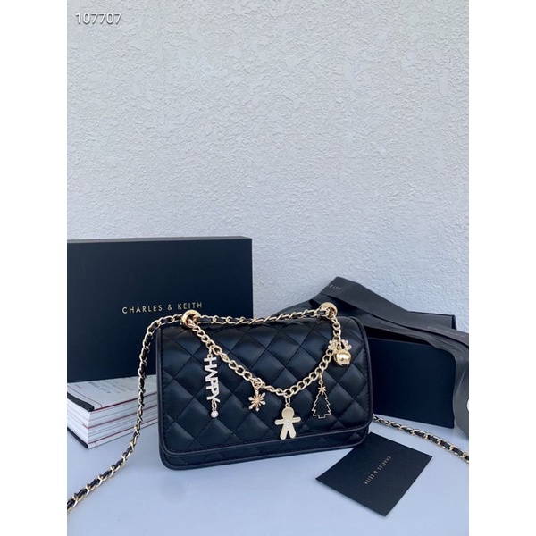 Túi CNK charm happy sticker fullbox xịn