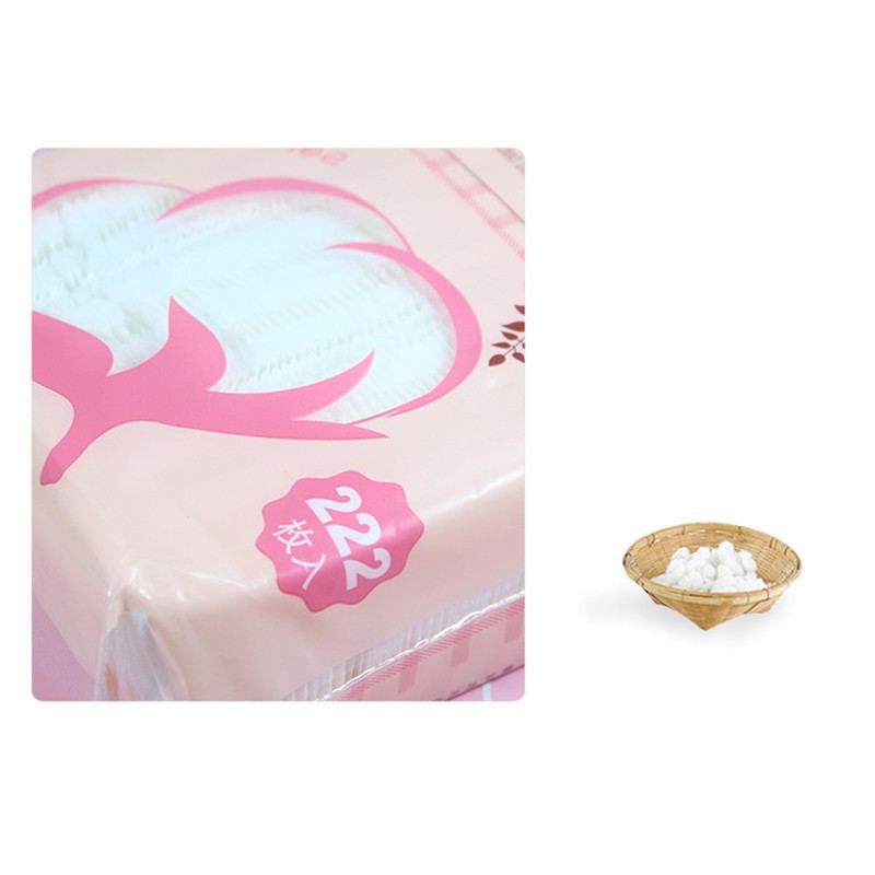 Bông tẩy trang, bông tẩy trang cotton 222 miếng, mềm mại, an toàn cho mọi làn da