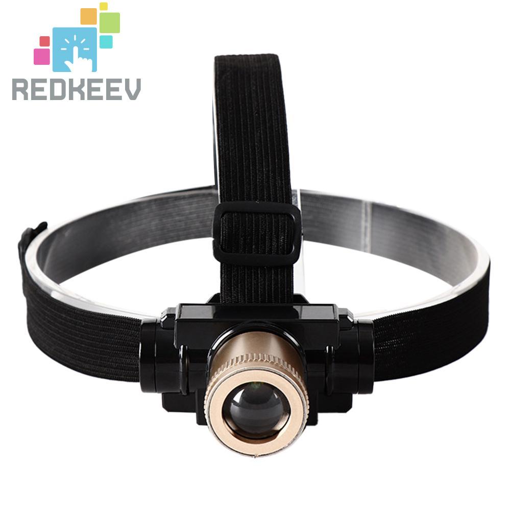Đèn Pin Đội Đầu Redkeev T6 Led Có Thể Sạc Lại Kèm Pin