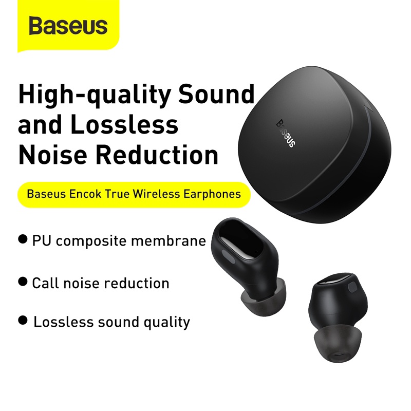 Tai Nghe Bluetooth Không Dây Baseus WM01 - Bluetooth 5.3, Kháng Nước IPX5, Chống Ồn - Bảo Hành 12 Tháng