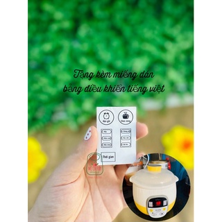 Nồi nấu cháo chậm Bear 0.8 lít [Bảo hành 18 tháng](phương pháp chưng cách thủy)[Bản Quốc Tế - HDSD: Tiếng Việt]