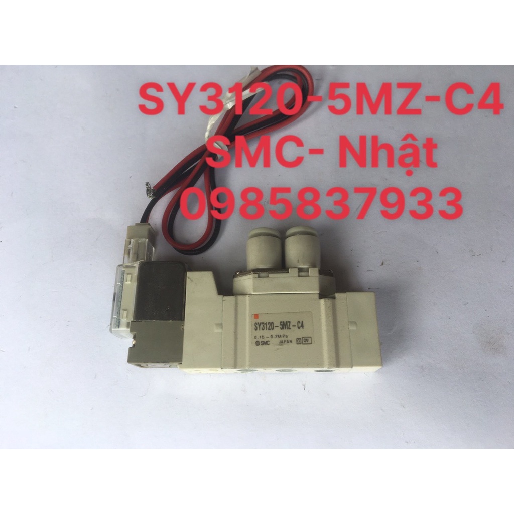 Van điện từ SY3120-5MZ-C4 SMC Nhật dùng điều khiển tín hiệu điện cho hệ thống khí nén