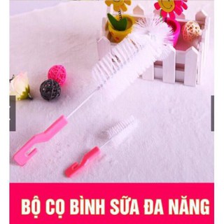 Bộ Cọ bình sữa đa năng 2 chi tiết cho bé vệ sinh bình và núm ti   masha2019