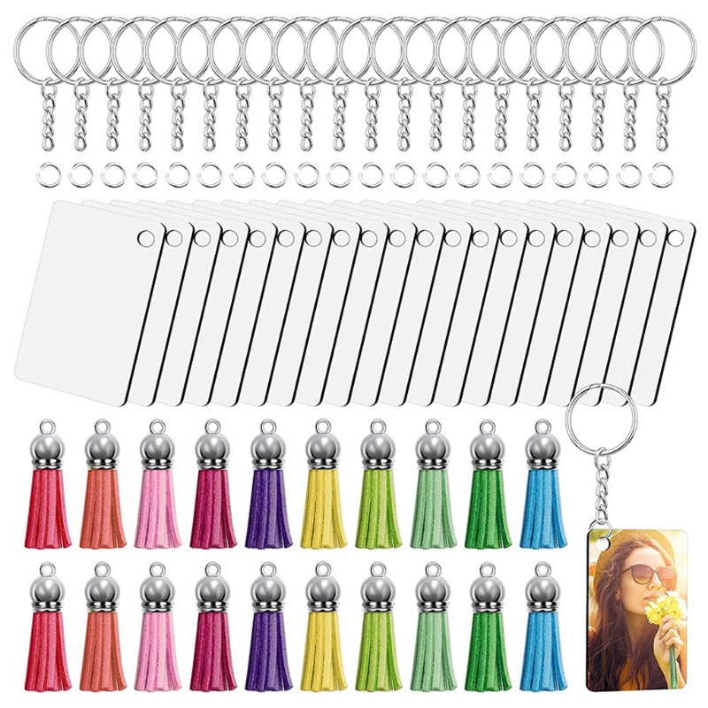 Set 80 Móc Khóa Da Kèm 20 / 20 Vòng Móc Khóa