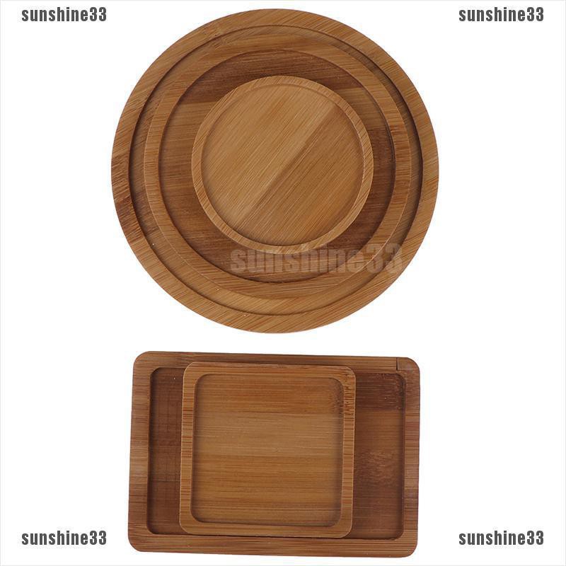 Khay Vuông / Tròn Bằng Tre Như Một Đế Hoa